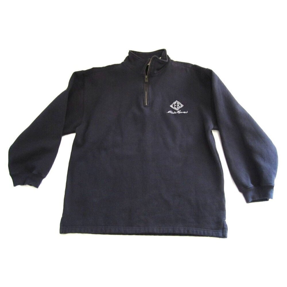 Vintage Men's Eddie Bauer 1/4 Zip Fleece Pullover Sweatshirt Sz S (MS30)